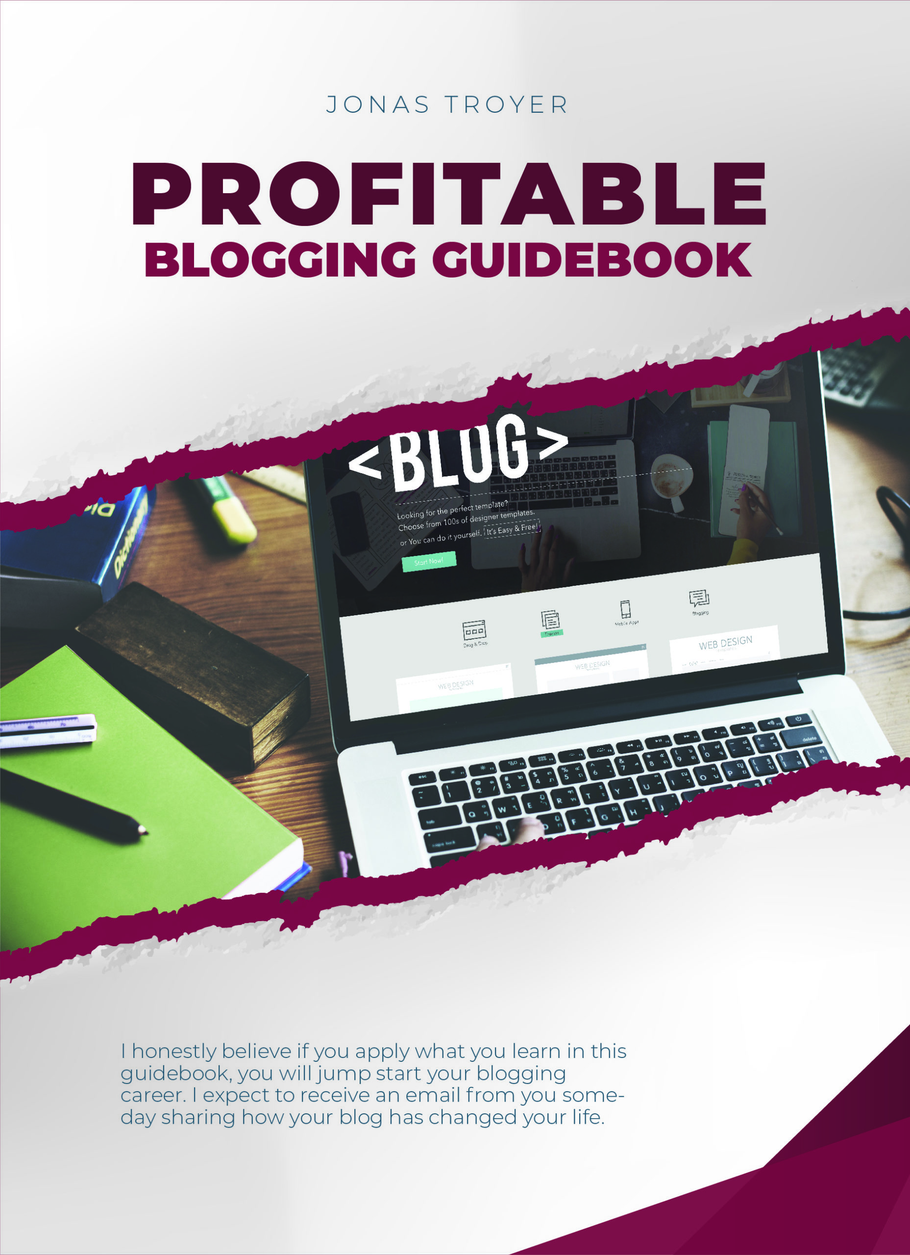 Profitable Blooging Guidebook e-Book Cover